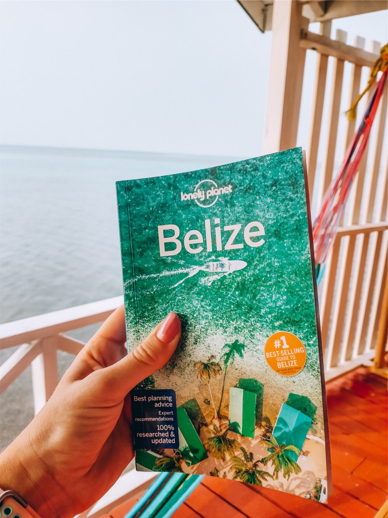 Belize travel guide cover Tobacco Caye 