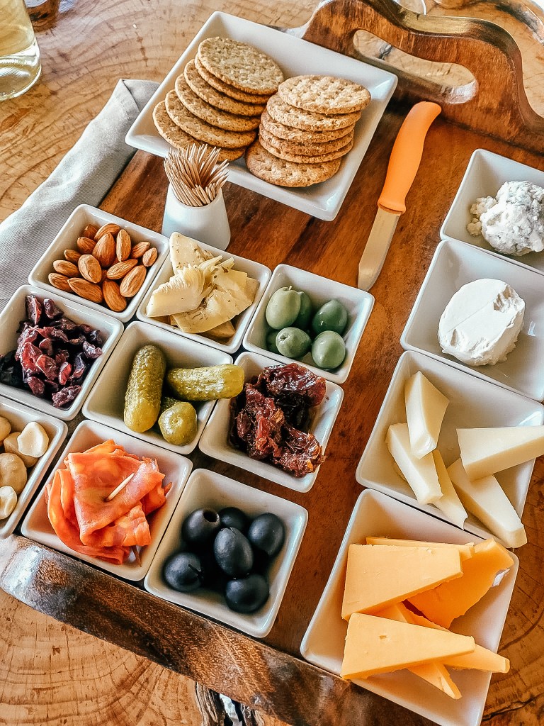 Charcuterie board from snacks menu la fortuna atitlan