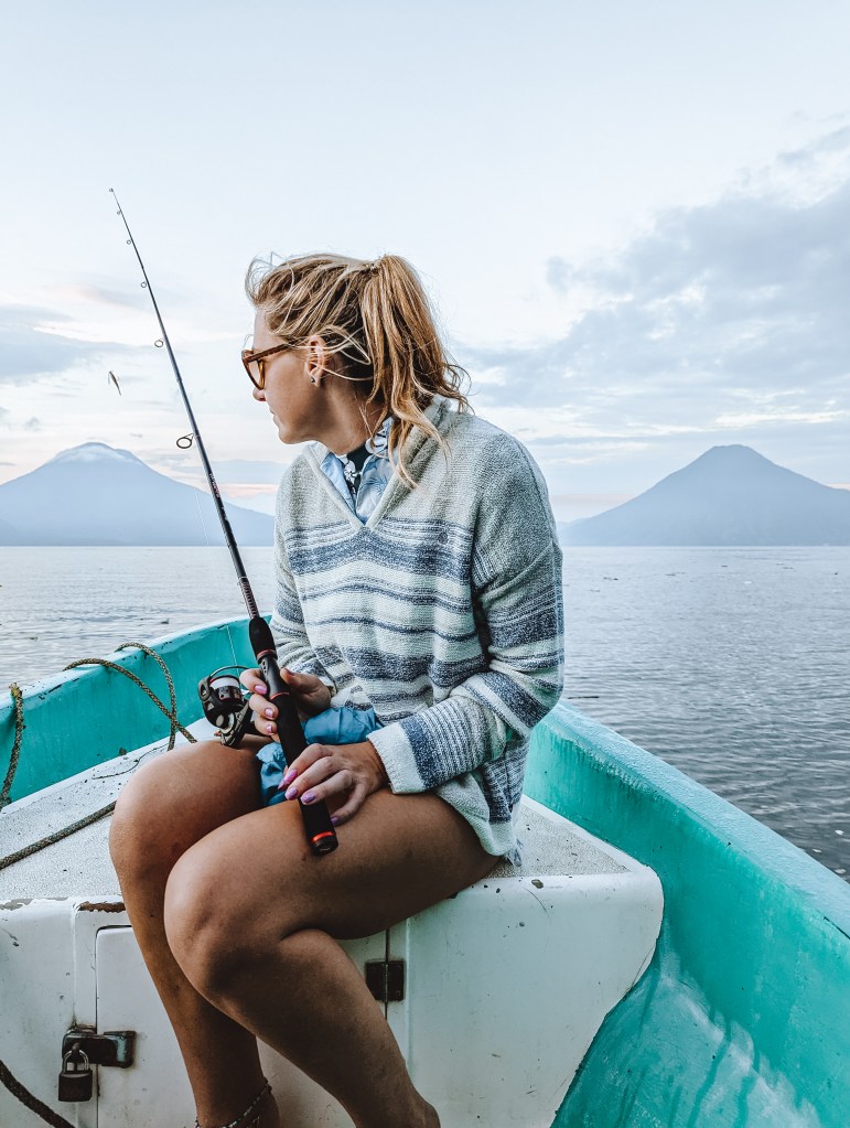 early morning fishing trip la fortuna atitlan lake