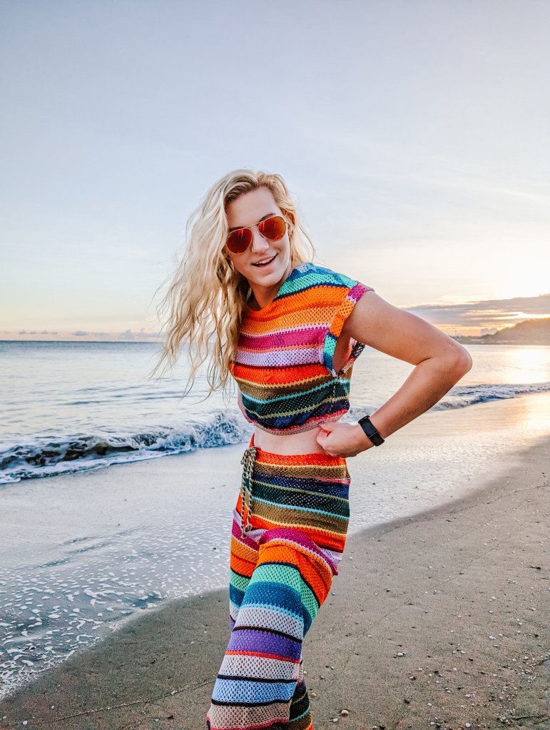 Beach banana Azul Costa Rica Puerto Viejo rainbow