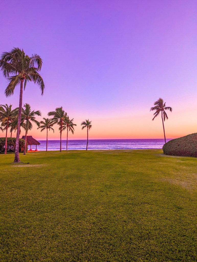 sunset las alamandas mexico