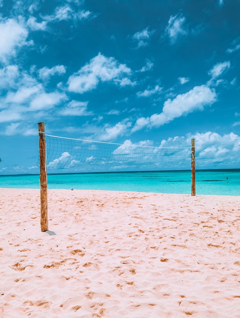 Volleyball court tivua island