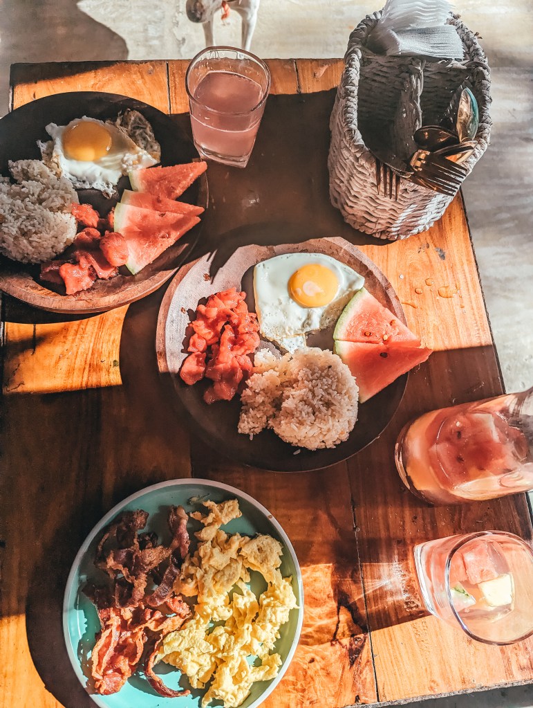 fili breakfast soultribe beach retreat siargao philippines