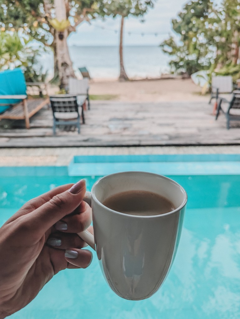 coffee pool soultribe beach retreat siargao philippines