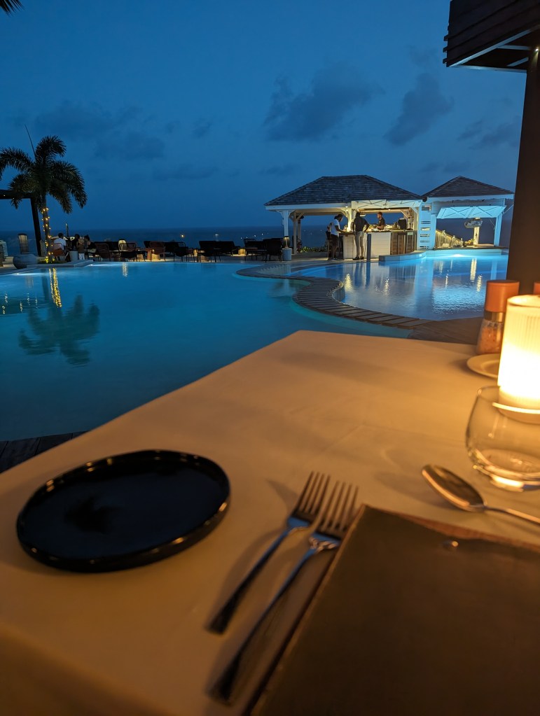 la toubana guadeloupe le grand bleu dinner