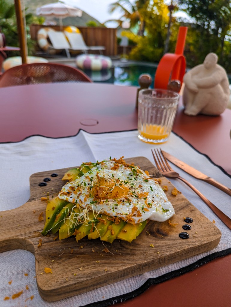 le martin boutique hotel saint martin avocado breakfast