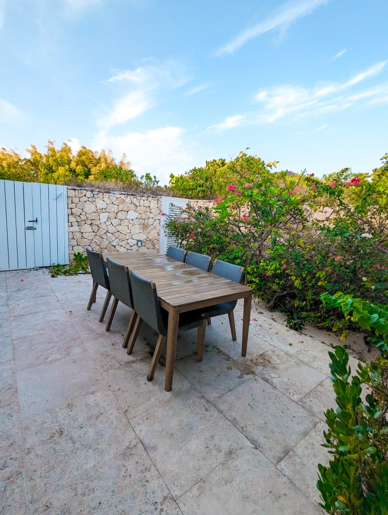 sailrock south caicos outdoor dining