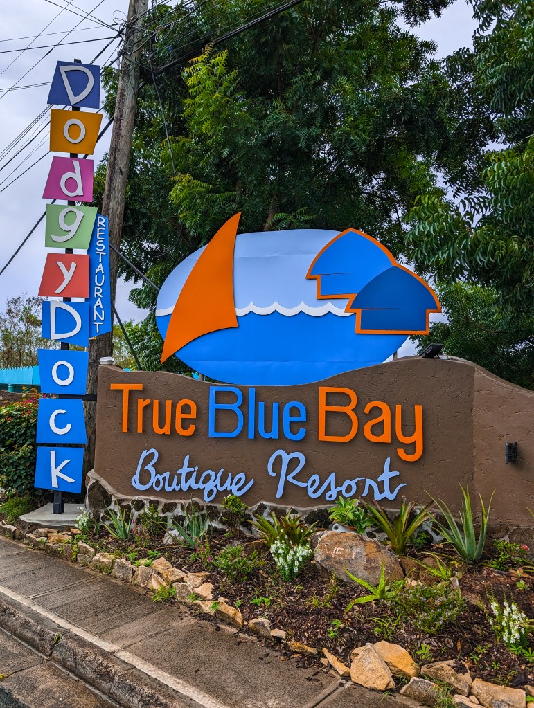 Entrance true blue bay resort grenada
