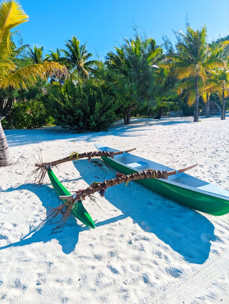 conrad bora bora nui canoe