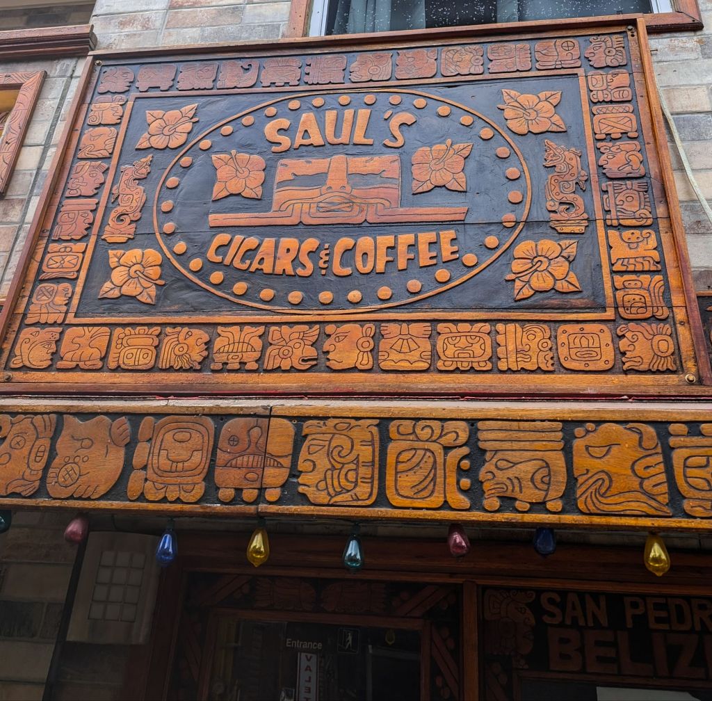 sauls cigar coffee belize food tour san pedro