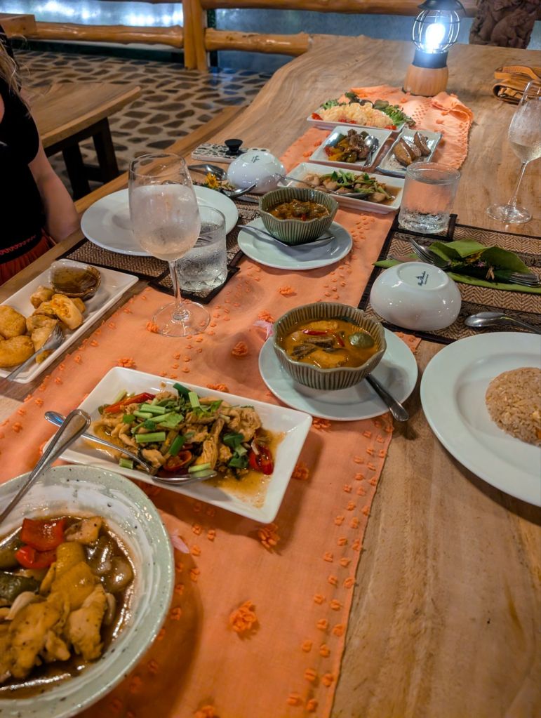 bush camp chiang mai thailand dinner