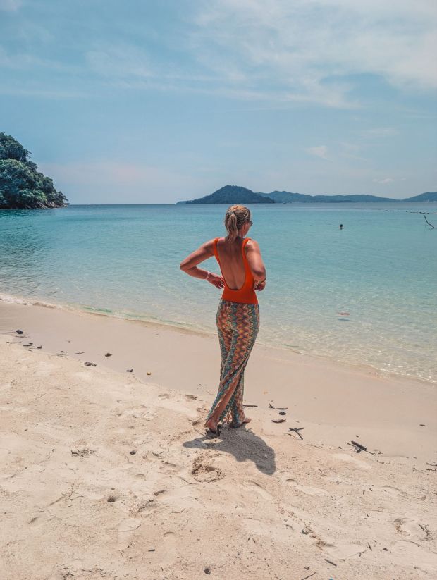 private beach gaya island