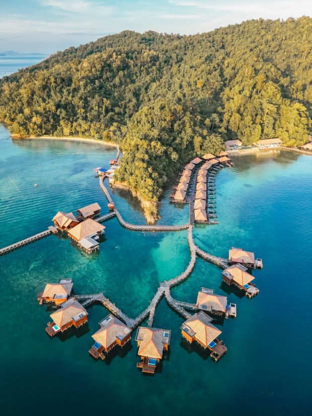 gayana marine resort drone